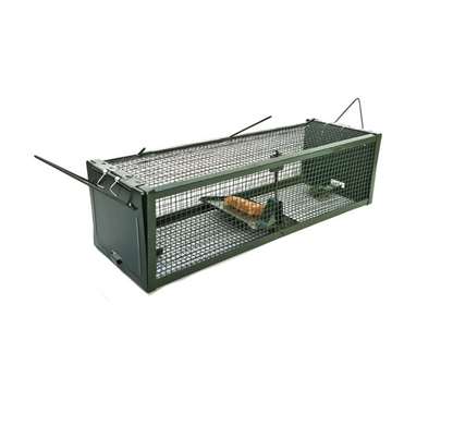 Piège à rat non létal RattenBlock fermé, cage métallique réutilisable sans poison